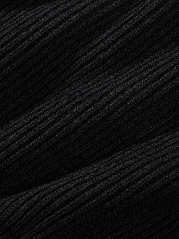 recyklovaný kašmírový lievik - sveter na krk ženy NXTFX6101 čierna Pangaia oblečenie