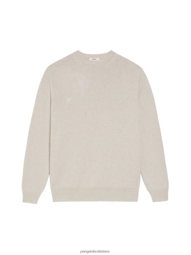 recyklovaná kašmírová mikina s výstrihom ženy NXTFX6117 ovsené vločky Pangaia oblečenie