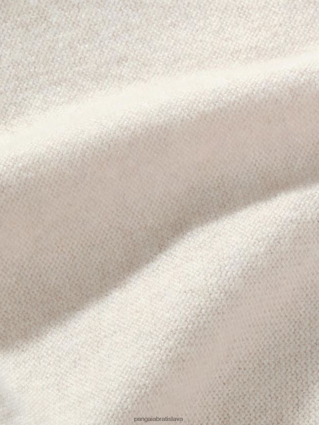 recyklovaná kašmírová mikina s výstrihom ženy NXTFX6117 ovsené vločky Pangaia oblečenie