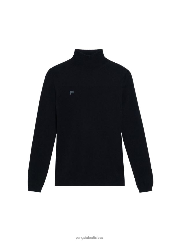 rolák z recyklovaného kašmíru ženy NXTFX6104 čierna Pangaia oblečenie