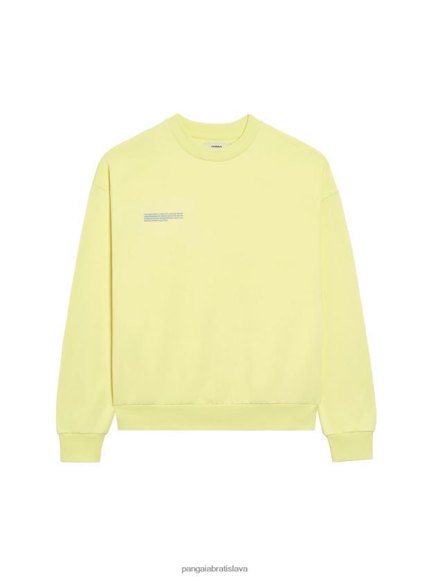 v konverznej bavlnenej mikine ženy NXTFX6118 slnečný lúč žltý Pangaia oblečenie