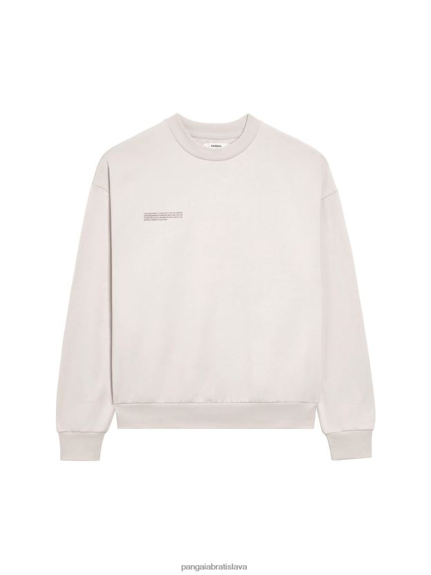 v konverznej bavlnenej mikine ženy NXTFX680 bavlna biela Pangaia oblečenie