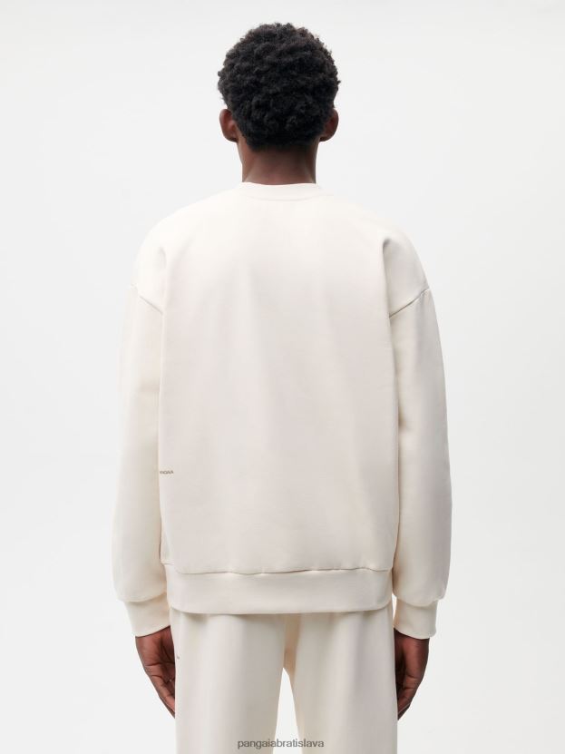 v konverznej bavlnenej mikine ženy NXTFX680 bavlna biela Pangaia oblečenie