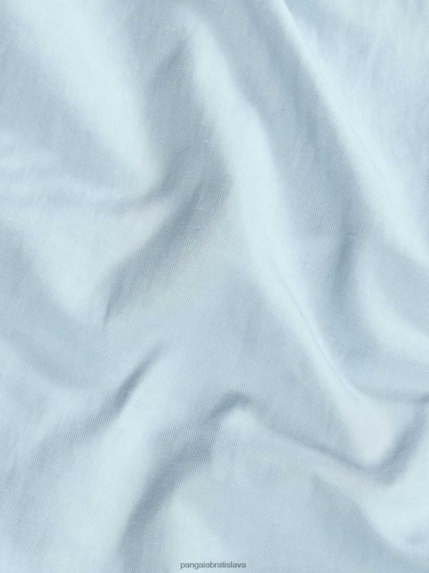 Cargo nohavice zo zmesi organickej bavlny ženy NXTFX6317 svetlo modrá Pangaia oblečenie