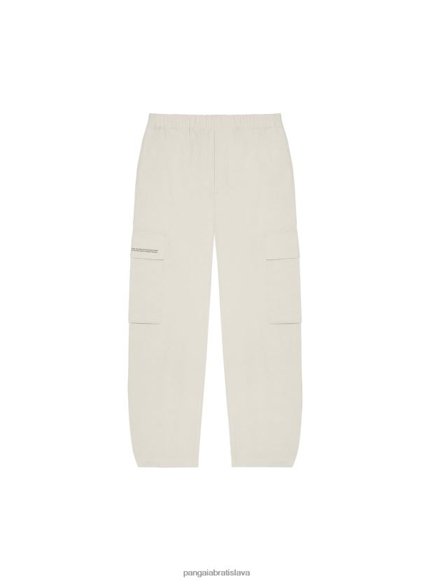 Cargo nohavice zo zmesi organickej bavlny ženy NXTFX6387 vápenec Pangaia oblečenie