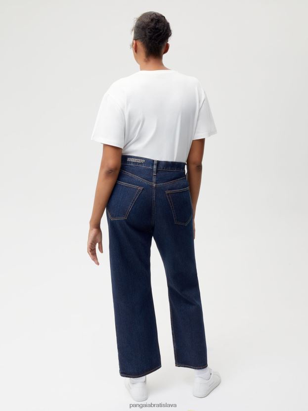 žihľavová džínsovina high - rise džínsy ženy NXTFX6383 opláchnuť umyť Pangaia oblečenie