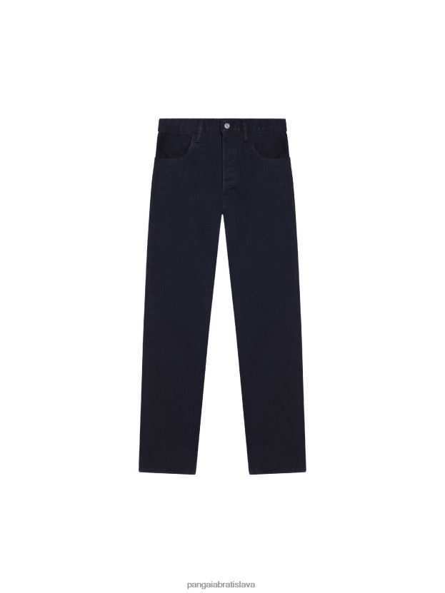 žihľavová džínsovina s rovnými nohavicami ženy NXTFX6384 čierna Pangaia oblečenie