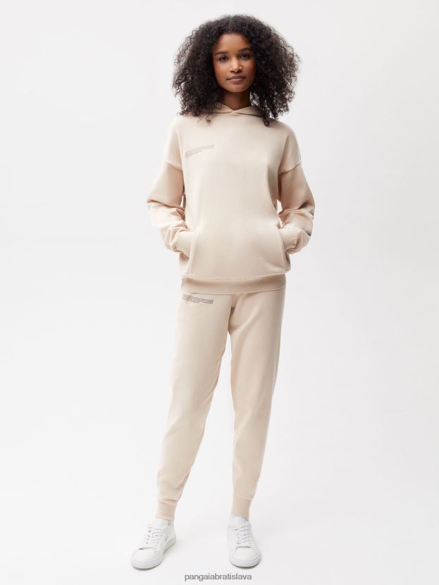 úpletové tepláky z organickej bavlny ženy NXTFX6326 piesku Pangaia oblečenie