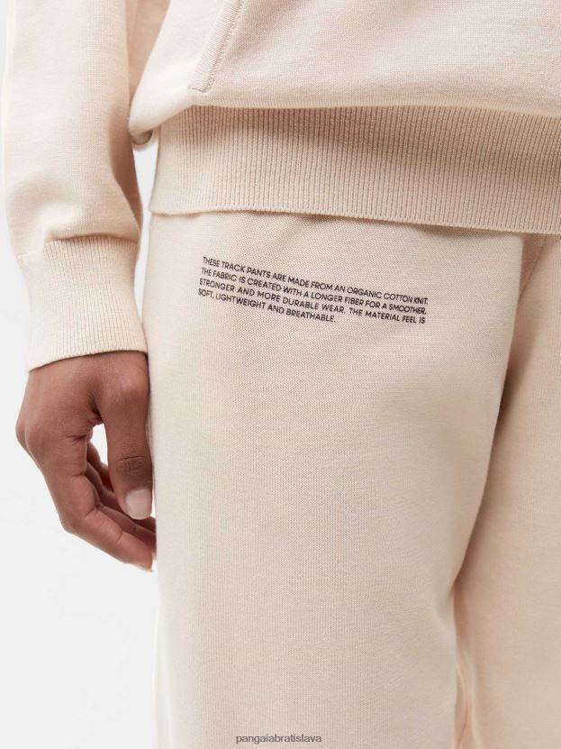 úpletové tepláky z organickej bavlny ženy NXTFX6326 piesku Pangaia oblečenie