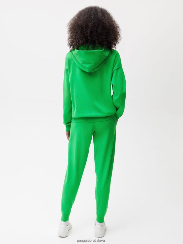 úpletové tepláky z organickej bavlny ženy NXTFX6348 nefritovo zelená Pangaia oblečenie