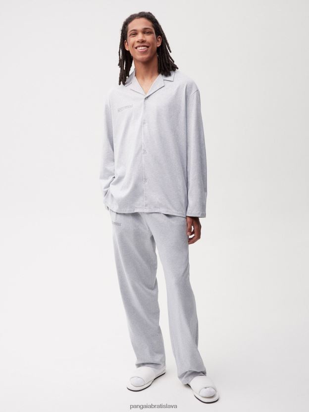 pyžamové nohavice z organickej bavlny s c-vláknom ženy NXTFX6425 sivá opuka Pangaia oblečenie
