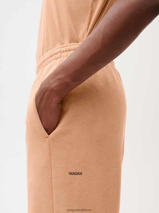 teplákové nohavice na farbenie potravín ženy NXTFX6363 rooibos červený Pangaia oblečenie