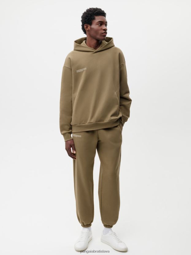 v konverzných bavlnených teplákových nohaviciach ženy NXTFX6350 uhlíková hnedá Pangaia oblečenie