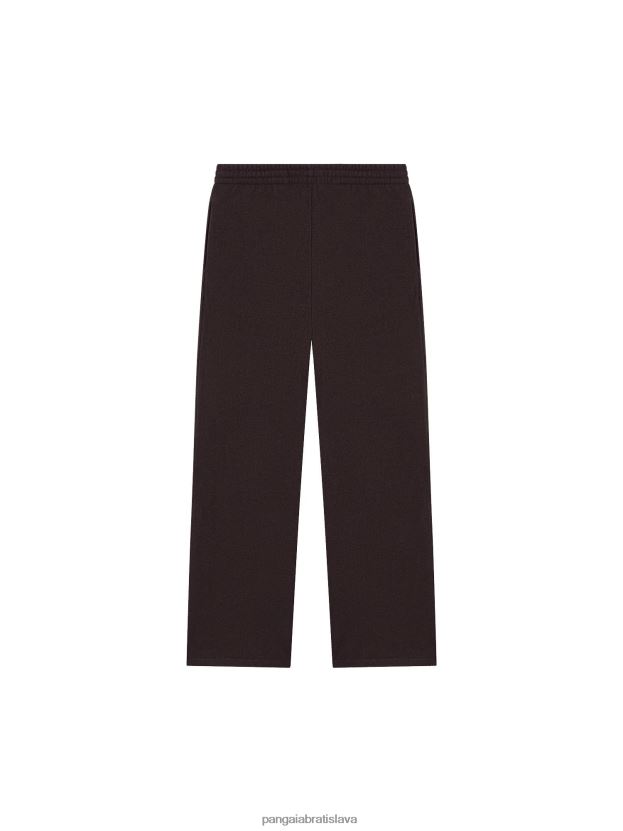 voľné nohavice z recyklovaného vlneného džerseja ženy NXTFX6327 gaštanovo hnedá Pangaia oblečenie