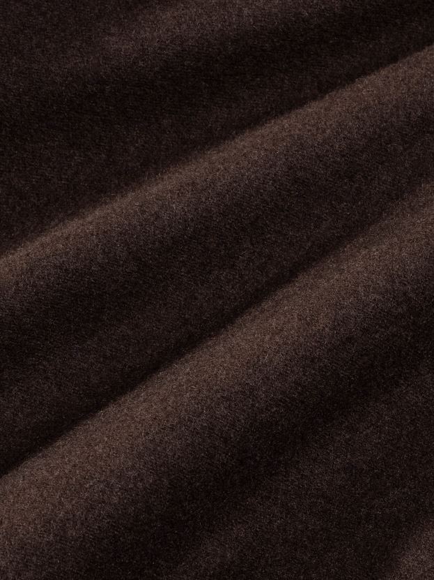 voľné nohavice z recyklovaného vlneného džerseja ženy NXTFX6327 gaštanovo hnedá Pangaia oblečenie