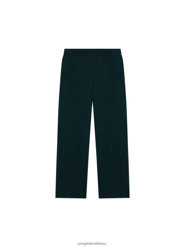 voľné nohavice z recyklovaného vlneného džerseja ženy NXTFX6355 olistenie zelené Pangaia oblečenie