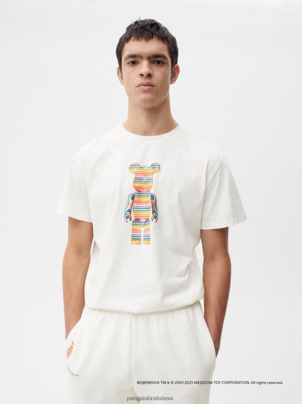 x haroshi be@rbrick tepláky z recyklovanej bavlny ženy NXTFX6371 sivobiely Pangaia oblečenie