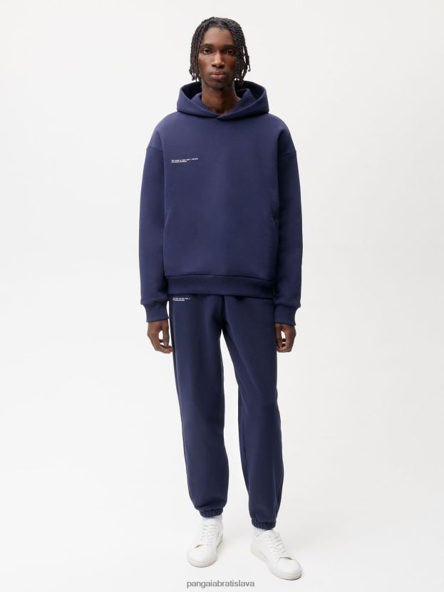 značkové teplákové nohavice ženy NXTFX6303 námornícka modrá Pangaia oblečenie