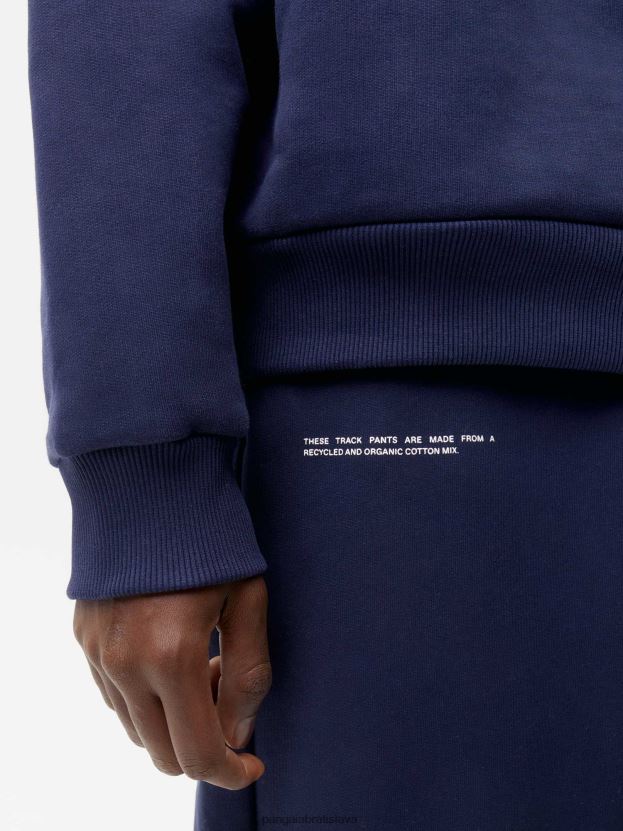 značkové teplákové nohavice ženy NXTFX6303 námornícka modrá Pangaia oblečenie