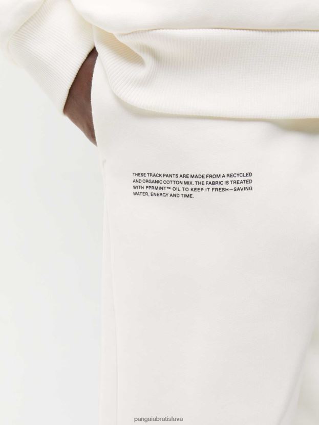 značkové teplákové nohavice ženy NXTFX6332 sivobiely Pangaia oblečenie