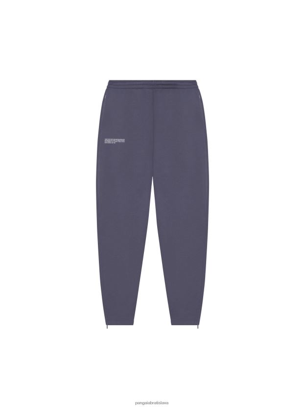 zužujúce sa nohavice z recyklovanej bavlny ženy NXTFX6318 bridlicovo modrá Pangaia oblečenie