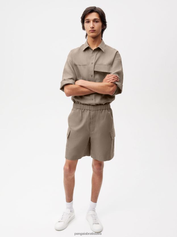 Cargo šortky zo zmesi organickej bavlny ženy NXTFX6233 huba Pangaia oblečenie