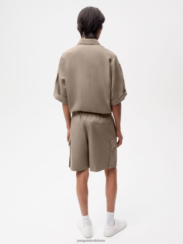 Cargo šortky zo zmesi organickej bavlny ženy NXTFX6233 huba Pangaia oblečenie