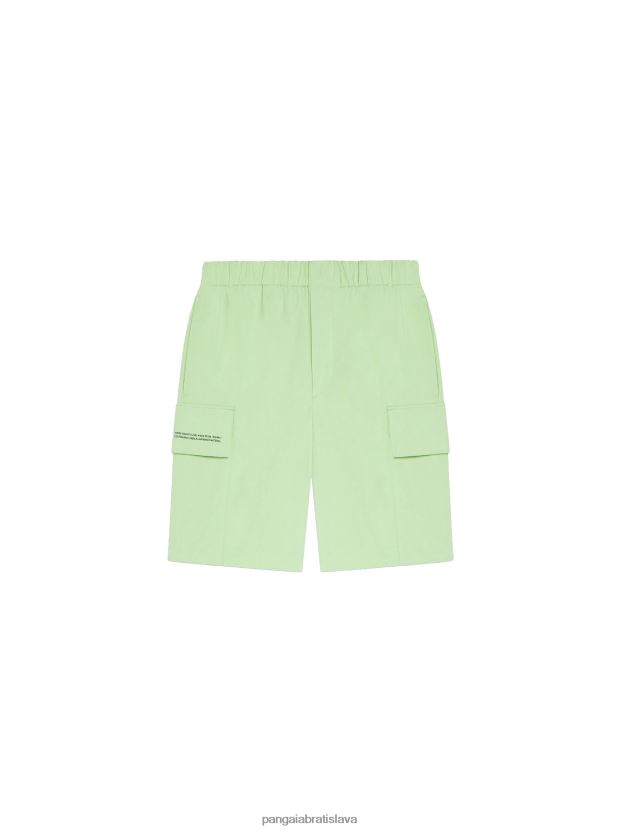 Cargo šortky zo zmesi organickej bavlny ženy NXTFX6268 pistácie Pangaia oblečenie