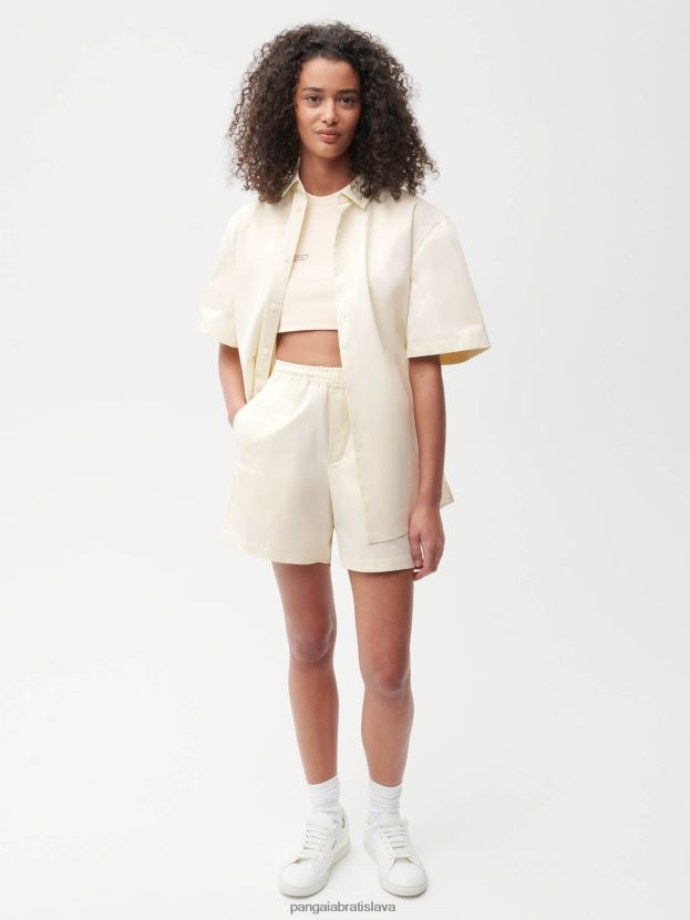 ananásové dlhé šortky ženy NXTFX6242 bazový kvet Pangaia oblečenie