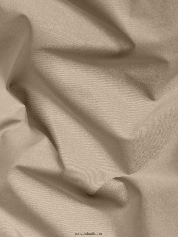 elastické šortky s popelínom z organickej bavlny ženy NXTFX6235 taupe Pangaia oblečenie