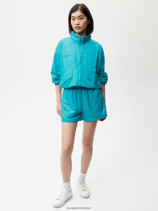 nylonové šortky so zvýšenou degradáciou ženy NXTFX6281 pávie modrá Pangaia oblečenie