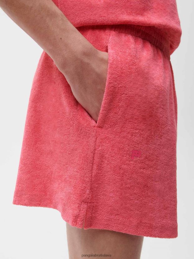 šortky na uteráky ženy NXTFX6244 lotosová ružová Pangaia oblečenie