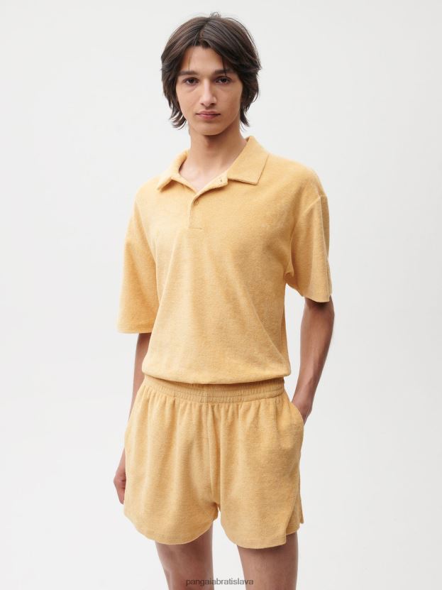 šortky na uteráky ženy NXTFX6282 tmavý piesok Pangaia oblečenie