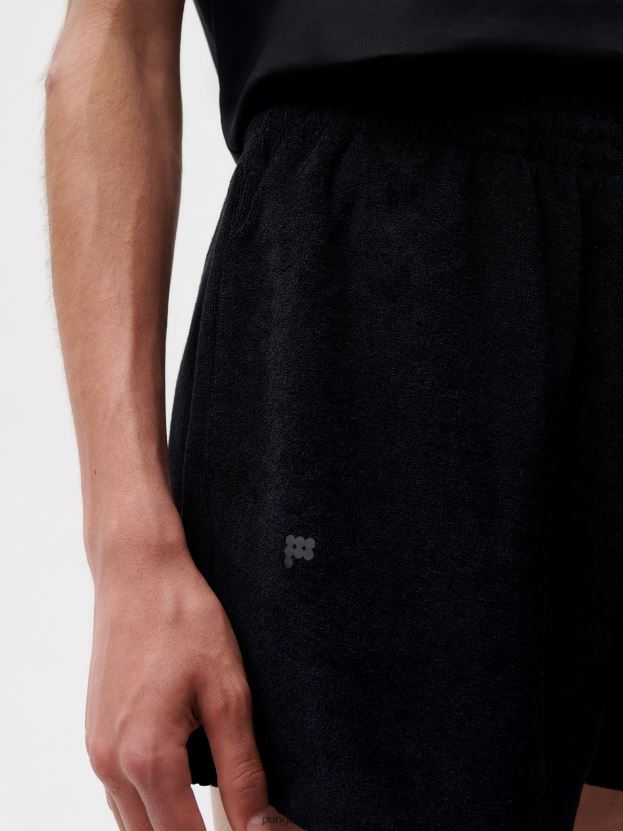 šortky na uteráky ženy NXTFX6284 čierna Pangaia oblečenie