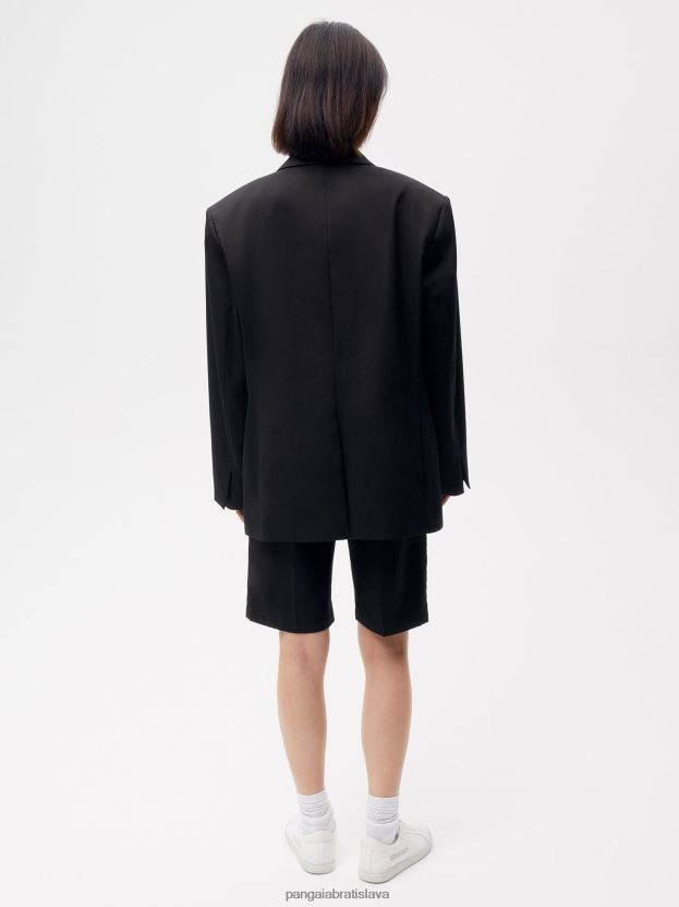 šortky ušité z organickej bavlny ženy NXTFX6263 čierna Pangaia oblečenie