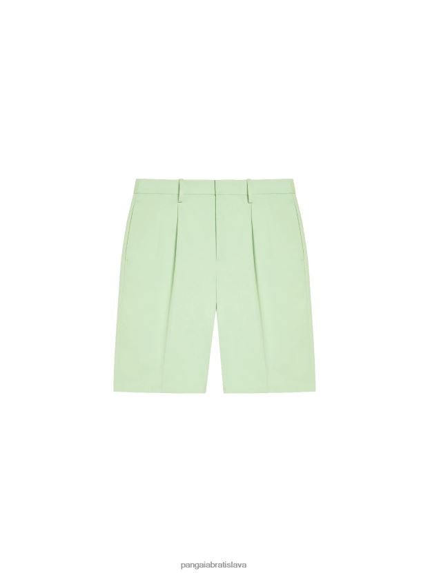 šortky ušité z organickej bavlny ženy NXTFX6265 pistácie Pangaia oblečenie