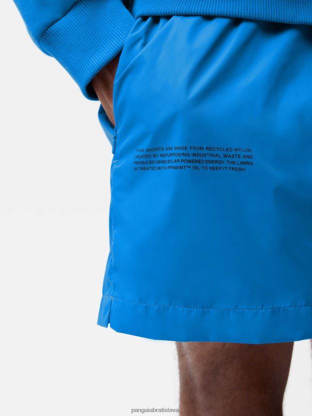 šortky z recyklovaného nylonu ženy NXTFX6240 blankytná modrá Pangaia oblečenie