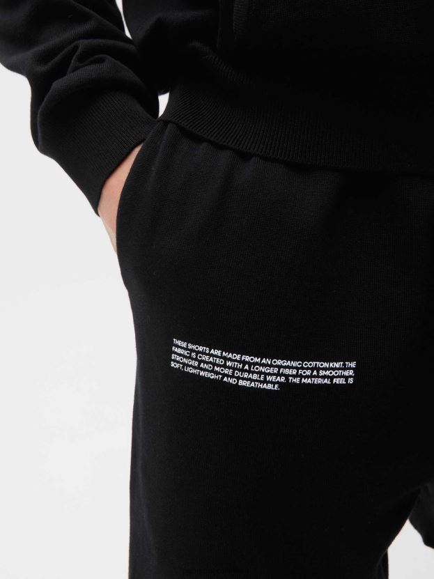 úpletové šortky z organickej bavlny ženy NXTFX6226 čierna Pangaia oblečenie