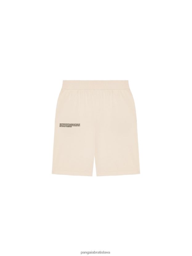 úpletové šortky z organickej bavlny ženy NXTFX6269 piesku Pangaia oblečenie