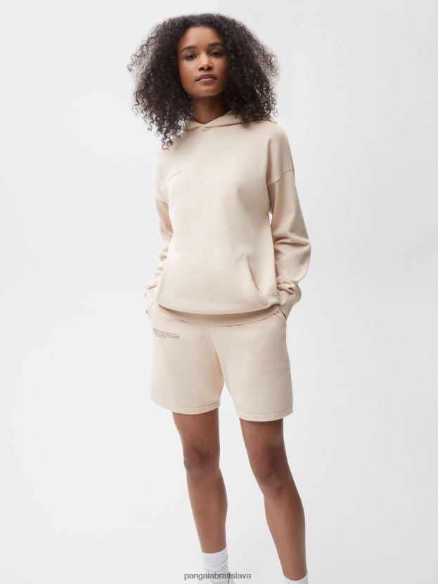 úpletové šortky z organickej bavlny ženy NXTFX6269 piesku Pangaia oblečenie