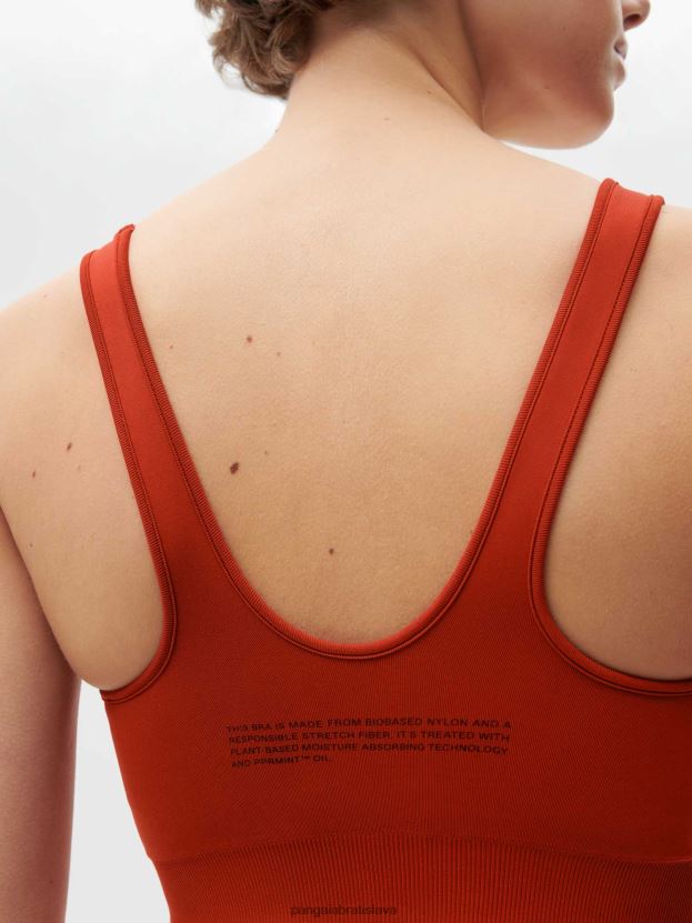 motion x športová podprsenka ženy NXTFX6422 jaspis červený Pangaia oblečenie