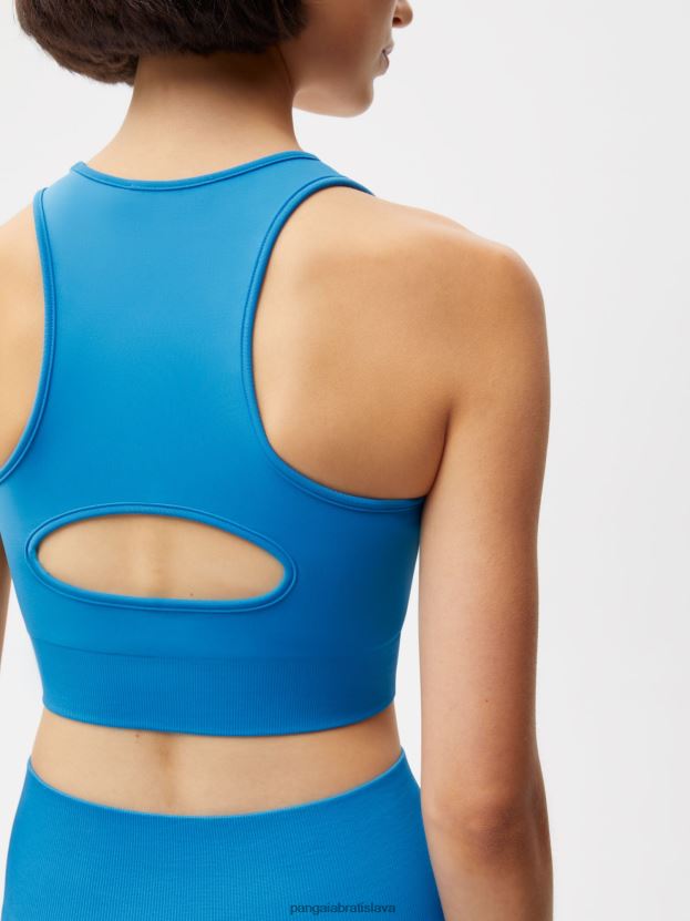 pohybová športová podprsenka ženy NXTFX6424 blankytná modrá Pangaia oblečenie