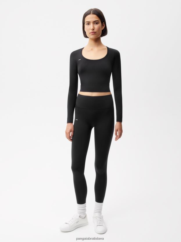 motion top s dlhými rukávmi ženy NXTFX6147 čierna Pangaia oblečenie