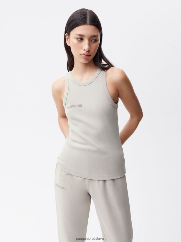 tielko z recyklovanej bavlny ženy NXTFX6125 kameň Pangaia oblečenie