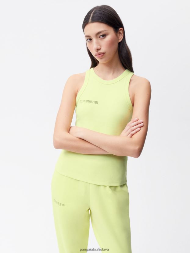 tielko z recyklovanej bavlny ženy NXTFX6184 andes zelené Pangaia oblečenie