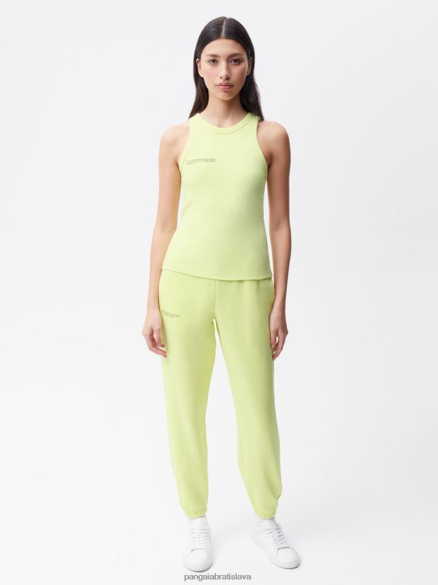 tielko z recyklovanej bavlny ženy NXTFX6184 andes zelené Pangaia oblečenie