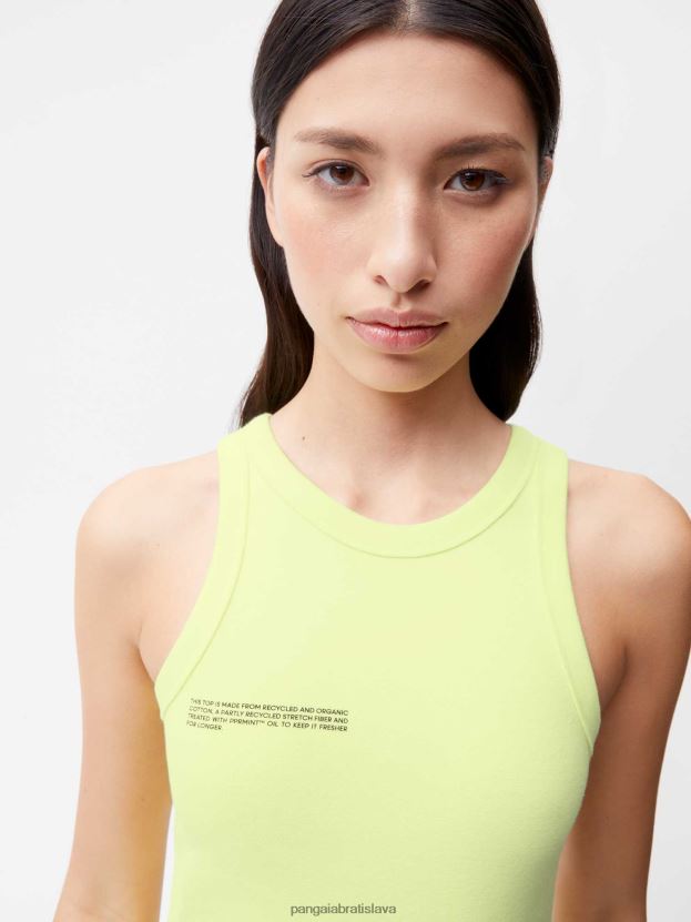 tielko z recyklovanej bavlny ženy NXTFX6184 andes zelené Pangaia oblečenie