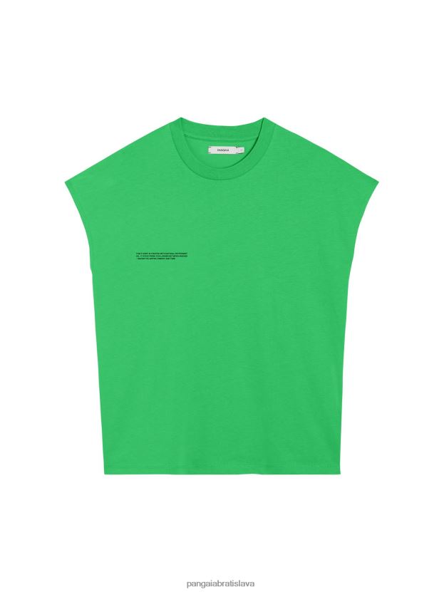 Pprmint organická bavlna skrátené jadro trička na ramene ženy NXTFX6160 nefritovo zelená Pangaia oblečenie