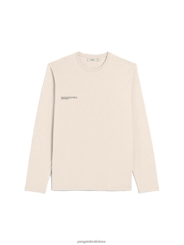 Tričko s dlhým rukávom z organickej bavlny s c-vláknom ženy NXTFX6187 piesku Pangaia oblečenie