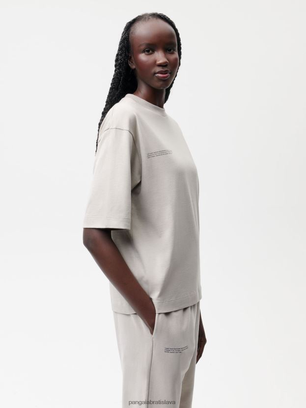 Tričko z organickej bavlny uvoľneného strihu s c-vláknom ženy NXTFX6131 kameň Pangaia oblečenie